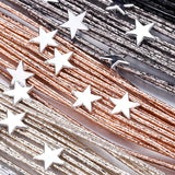 Boho Leather Bracelet with Pentagram Charm