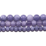 Natural Stone Purple Beads Round Loose Agat Beads 4/6/8/10/12mm