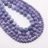 Natural Stone Purple Beads Round Loose Agat Beads 4/6/8/10/12mm