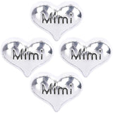 20Pcs/Lot Mix Family Words Mum Mom Momo Grandkids Charms Daughter Jewelry Bulk