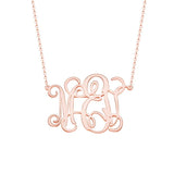 Personalized Monogram Necklace For Women Men Rose Initials Ribbon Letters Choker