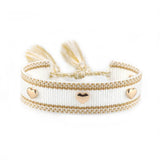 Bohemia Heart Rivet Bracelet For Women Tassel Jewelry