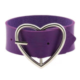 Vintage Purple PU Leather Rivet Bracelet Gothic Cosplay Wrap Bracelet