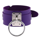 Vintage Purple PU Leather Rivet Bracelet Gothic Cosplay Wrap Bracelet
