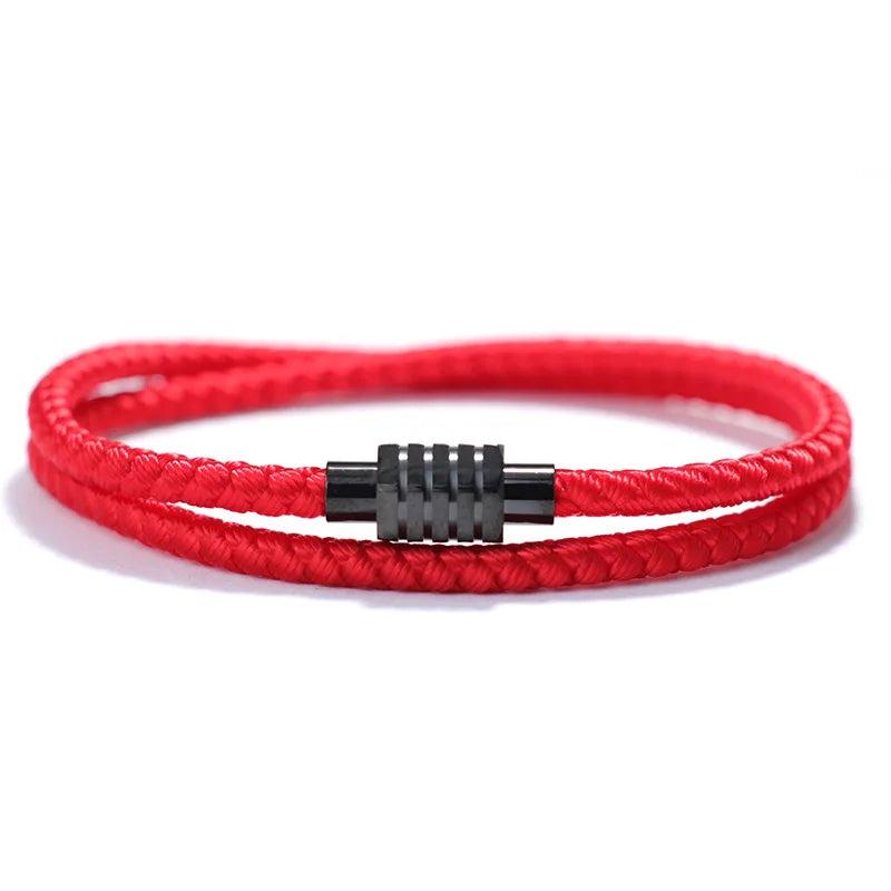 4mm Dragon Scale Rope Bracelet Stainless Steel Magnetic Bracelet
