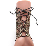 Golden Lace Arm Sleeve Oversleeve Dance Accessories