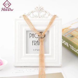 Multi-layer Tassel Pendant Necklace Retro Style Women