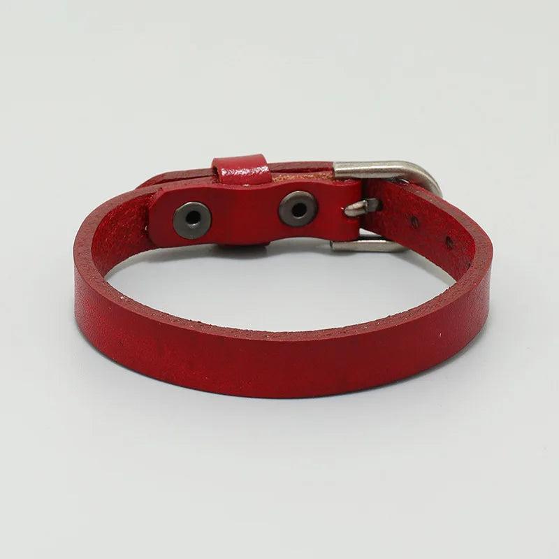Real Leather Bracelets Vintage Wrap Belt Style Adjustable Wrist Band