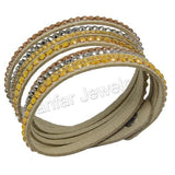 Multilayer Velvet Leather Bracelet Snaps Charm Bracelets For Women Men