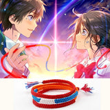 Your Name Anime Red Braided Bracelets