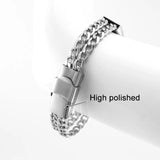Men's 10mm Personalized Stainless Steel Cuban Cable Bracelet