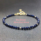 Moonstone Beads Bracelet for Women Healing 7 Chakra Small Stacking Bracelet
