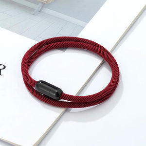 Milan Wrap Rope Chain Bangles Charm Bracelet Stainless Steel