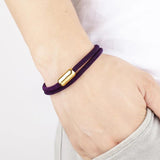 Milan Wrap Rope Chain Bangles Charm Bracelet Stainless Steel