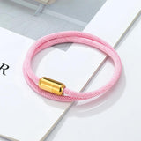Milan Wrap Rope Chain Bangles Charm Bracelet Stainless Steel