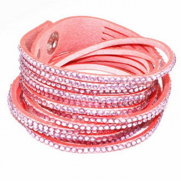 Multilayer Leather Crystal Bracelets