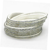 Multilayer Leather Crystal Bracelets