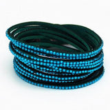 Multilayer Leather Crystal Bracelets