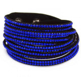 Multilayer Leather Crystal Bracelets