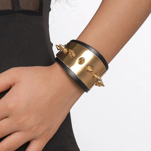 Punk Gothic Rivet Wrap Bracelet Harajuku Vintage Leather Jewelry