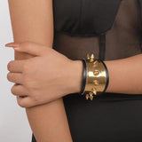 Punk Gothic Rivet Wrap Bracelet Harajuku Vintage Leather Jewelry