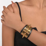 Punk Gothic Rivet Wrap Bracelet Harajuku Vintage Leather Jewelry