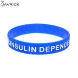 Type 1 Diabetic Insulin Medical Alert ID Silicone Bracelet