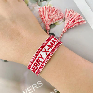 Adjustable Bracelets Christmas for Women Girls Woven Friendship Wrap Bracelets