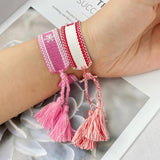 Adjustable Bracelets Christmas for Women Girls Woven Friendship Wrap Bracelets