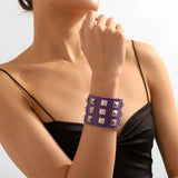 2023 Pink Studded Bracelet Goth Cuff Bracelet for Women