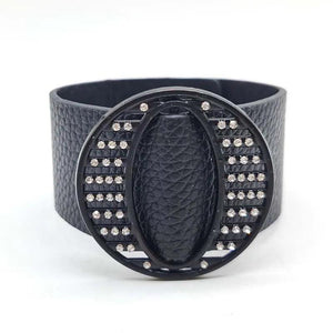 Bohemian Crystal Leather Wrap Bracelet for Women