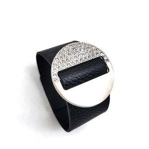 Bohemian Crystal Leather Wrap Bracelet for Women