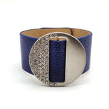 Bohemian Crystal Leather Wrap Bracelet for Women