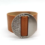 Bohemian Crystal Leather Wrap Bracelet for Women