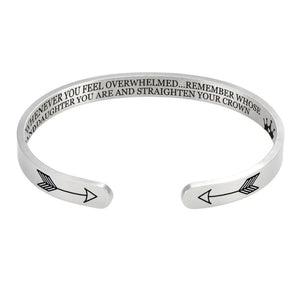 Motivational Crown Bracelet for Grand Daughter