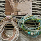 10-Piece Beaded Stacked Stretchy Bracelets Set for Women