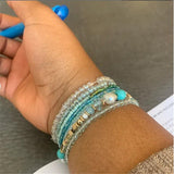 10-Piece Beaded Stacked Stretchy Bracelets Set for Women