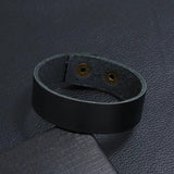 Vintage Leather Wrap Cuff Bracelet for Men Women Jewelry