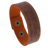 Vintage Leather Wrap Cuff Bracelet for Men Women Jewelry