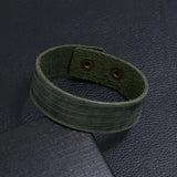 Vintage Leather Wrap Cuff Bracelet for Men Women Jewelry