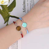 CSJA Healing Tree of Life Tiger Eye Crystal Bracelet for Women