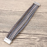 Bohemian Beads Leather Bracelet Vintage Charm Wrap Wristband