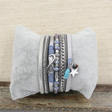 Bohemian Beads Leather Bracelet Vintage Charm Wrap Wristband