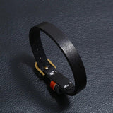 Vintage Punk Leather Bracelet Wrap Wristband Hand Strap