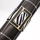 Brindle Wide Leather Bracelet for Women Geometric Metal Wrap Charm Jewelry