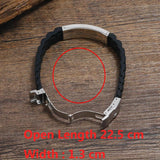 Silicone Bracelet Bangle for Men Stainless Steel Bracelet