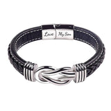 Love You Forever Leather Bracelet