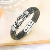 Love You Forever Leather Bracelet