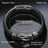 Love You Forever Leather Bracelet