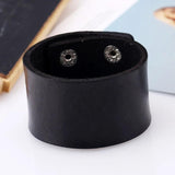 Wide Leather Bracelet